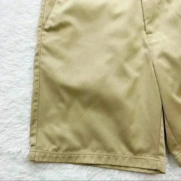 Fila Sport Mens Khaki Golf Flat Front Chino Shorts Active Polyester Size 34 - Picture 7 of 11